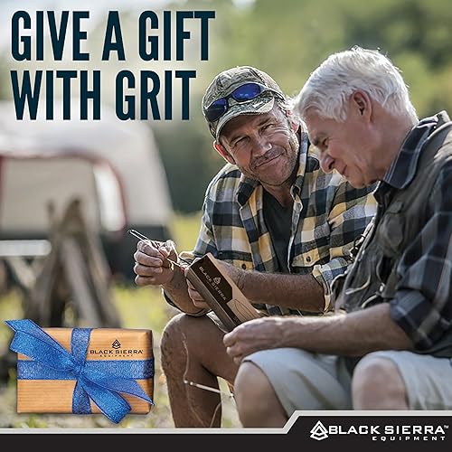 Miniatura 3 de Black Sierra Skinner DIY Knife Making Kit – Stainless Steel Hammered Finish Fixed Blade for Hunting, Fishing & Survival, Build Your Own Knife