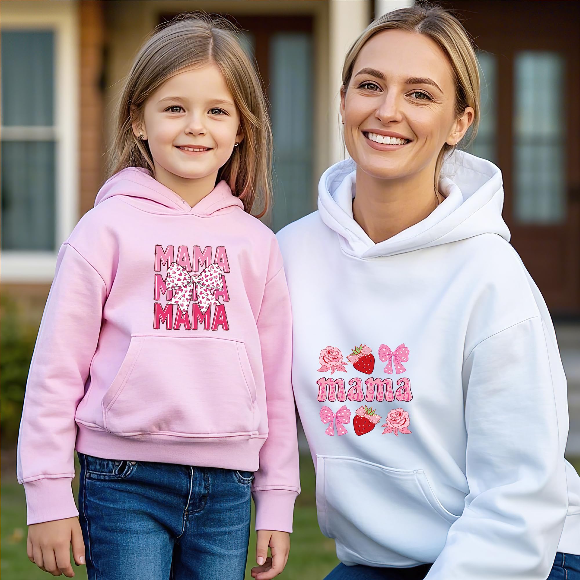 20 hojas de vinilo termotransferible para camisetas con lazo rosa listo para presionar, parches termoadhesivos para ropa, fundas de almohada, bolsas, regalos para el día de la madre
