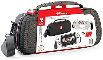 R.D.S. INDUSTRIES, INC. - Game Traveler Licensed GoPlay Pack Designed for Nintendo Switch or OLED, Black with Strap NNS96