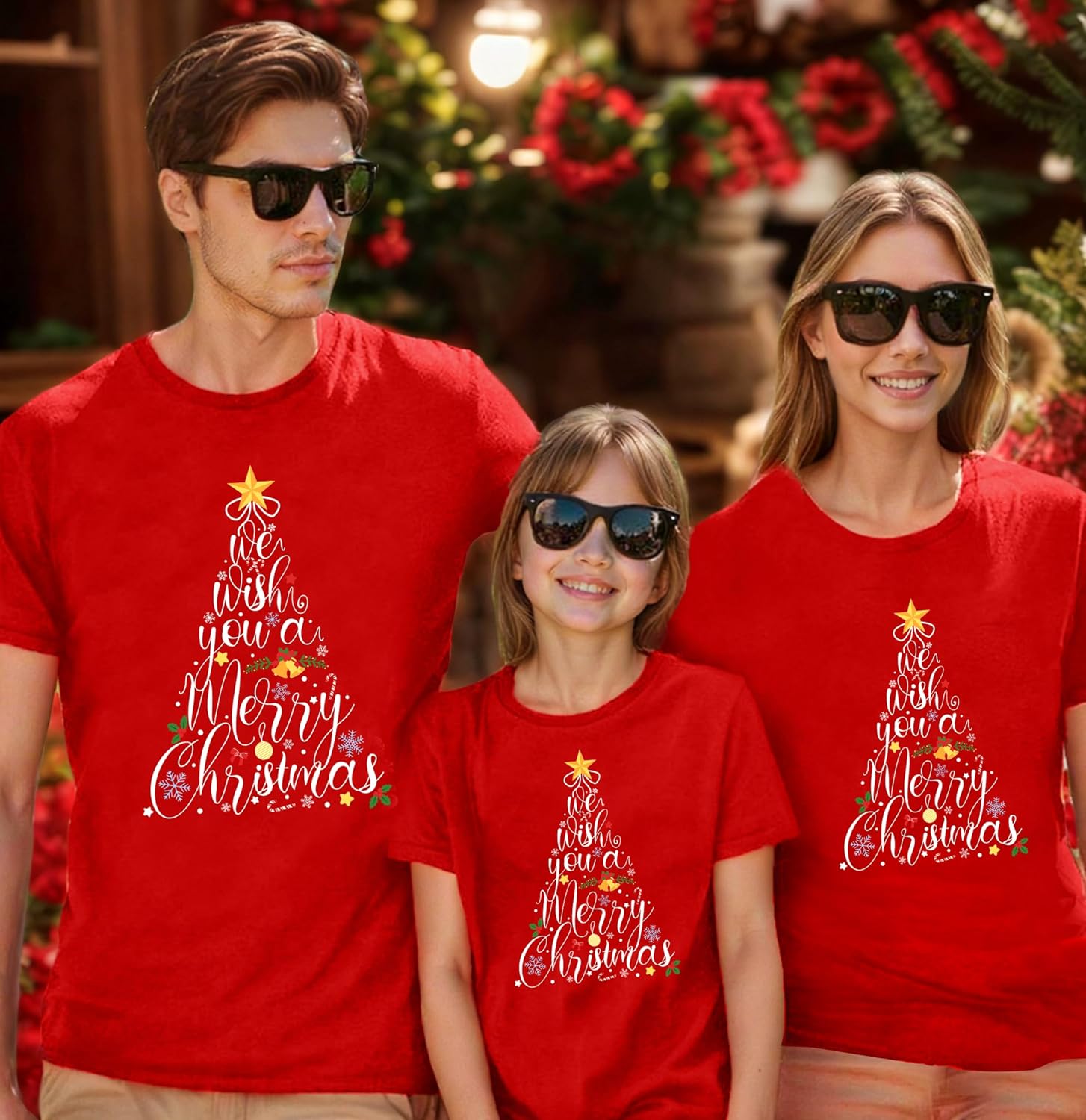 Family Christmas Shirts for Parent Child Family Matching Outfits Christmas Tree Tshirts Short Sleeves Holiday Tops - Image 5