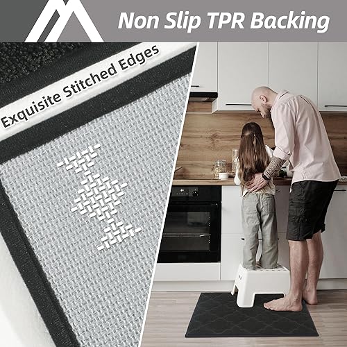 Miniatura 47 de COSY HOMEER Tapetes suaves de cocina para el frente del fregadero, alfombras súper absorbentes y tapete antideslizante de 20 x 59 pulgadas, lavable