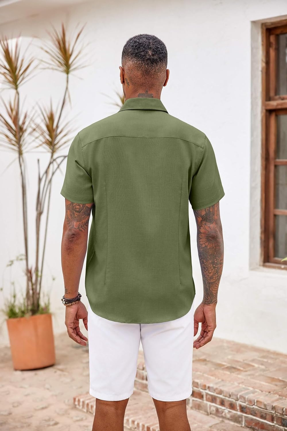 COOFANDY Men's Button Down Shirts Short Sleeve Casual Summer Beach... - Picture 60 of 180