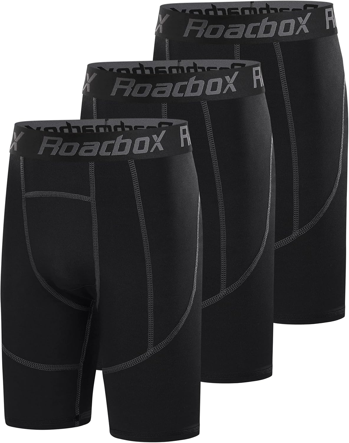Roadbox Youth Boys Compression Shorts - Spandex Athletic Kids Running Compression Underwear for Basketball Baseball Soccer
