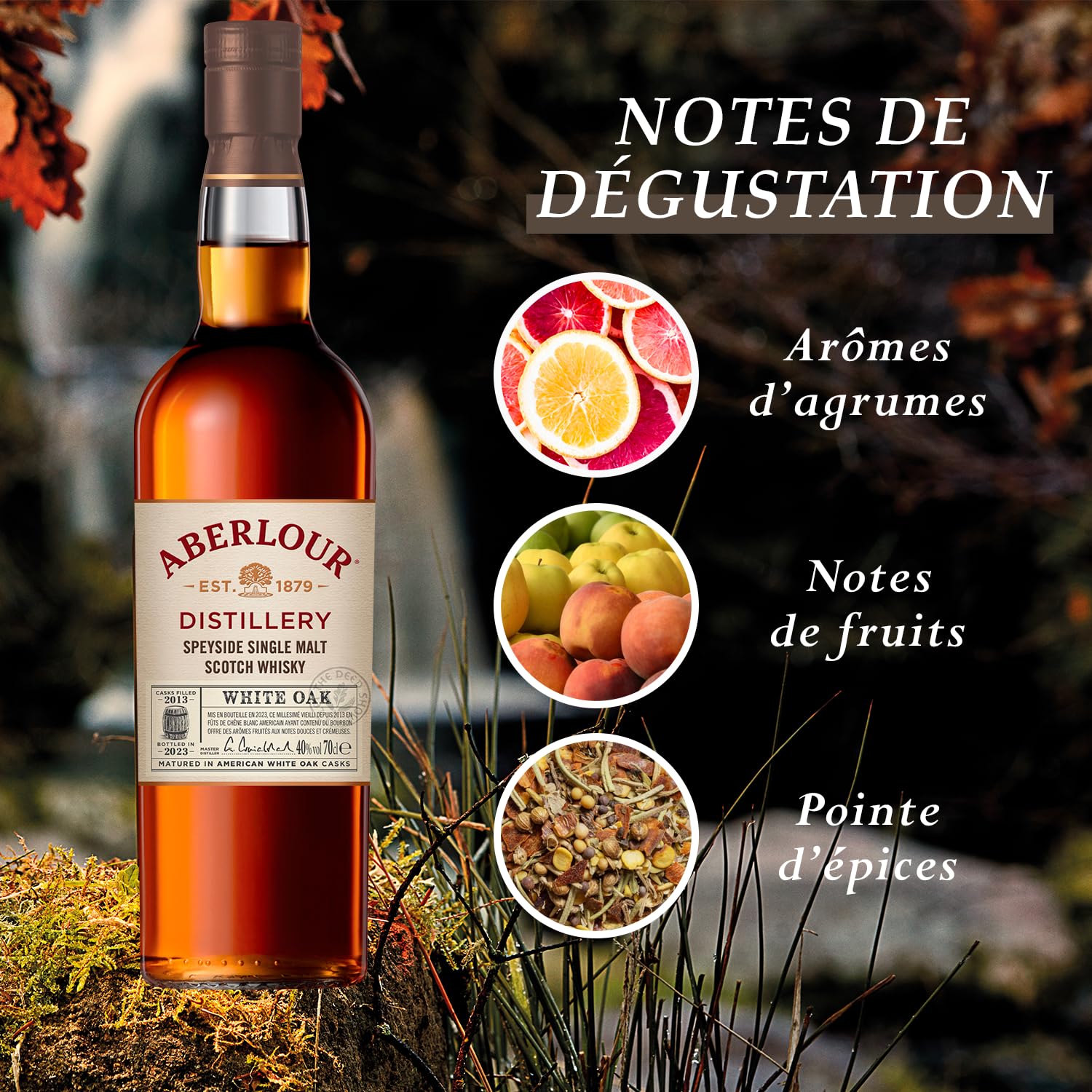 ABERLOUR White Oak Whisky Ecossais Single Malt - 40%, 70cl - 3