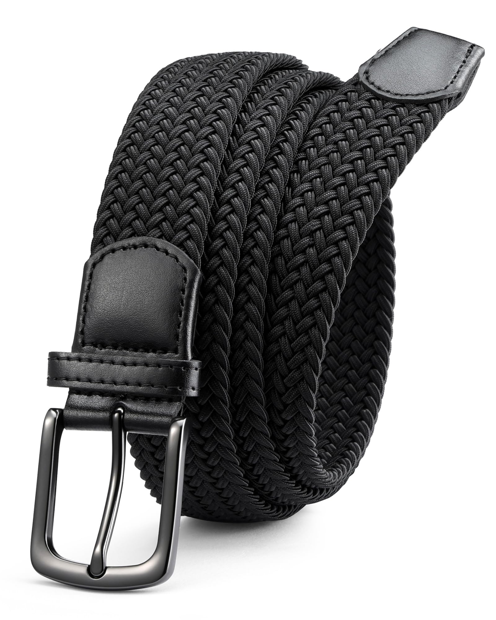 CHAORENMens Belt - Braided Stretch Golf Belt for Men 1 3/8"- Gift for Golf Pants Casual Shorts Jeans