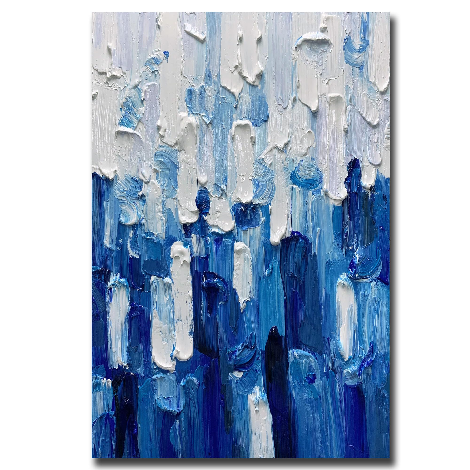 ART8YUQI Paintings - Texture color Wall Art Abstract 3D Views Picture Modern Landscape Artwork Romantic Oil Painting for Decor 24x36 Inch