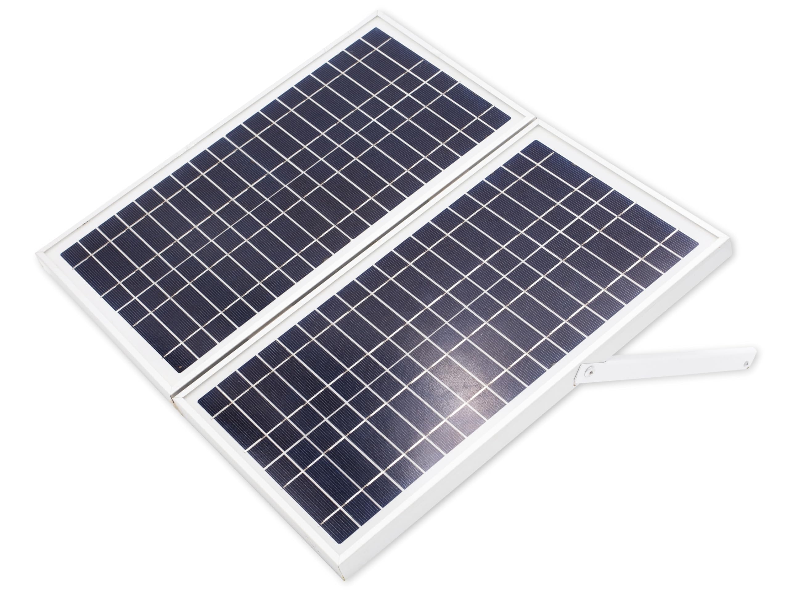 Kit de estación solar de 18W TX-200 de Technaxx con panel solar plegable de 18 W, y 4 bombillas LED - hasta 36 horas de funcionamiento, puerto USB, batería recargable SLA