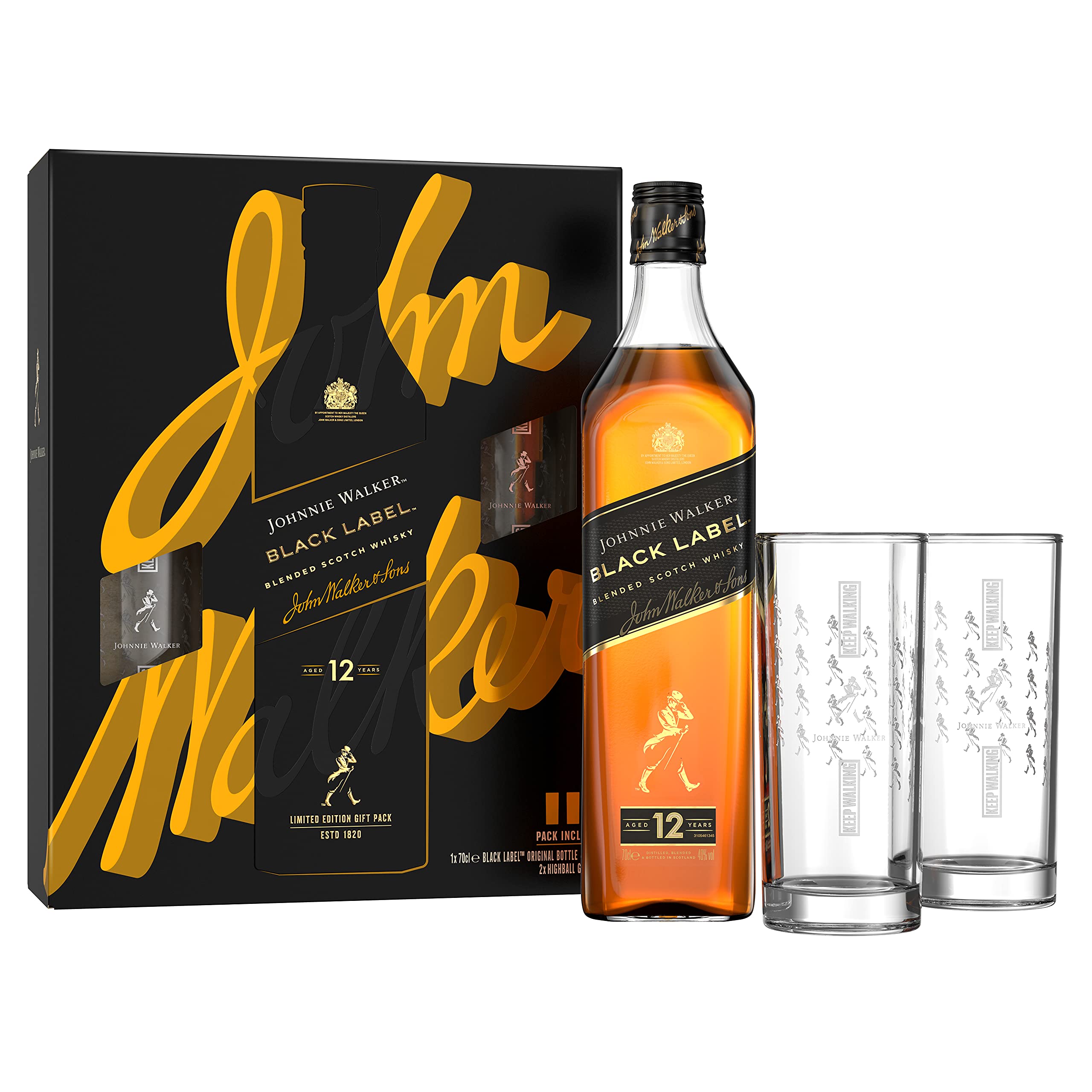 Johnnie Walker Black Label 12 Jahre Blended Scotch Whisky 700ml