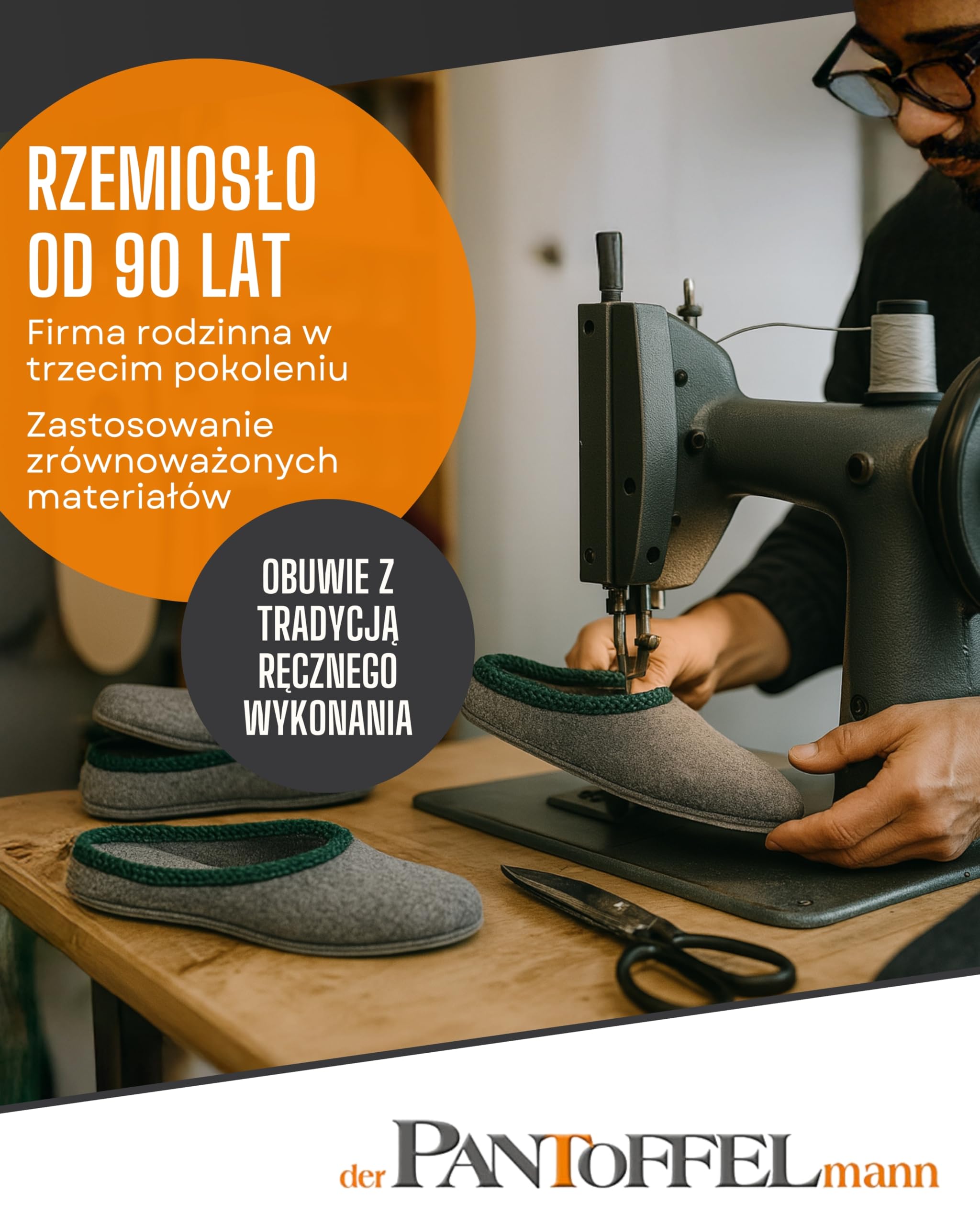 Pantoffelmann kapcie muzealne na buty robocze I Do rozmiaru 46 I Filcowe ochraniacze na obuwie robocze I Chronią podłogi przed brudem & zarysowaniami I Kapcie dla gości