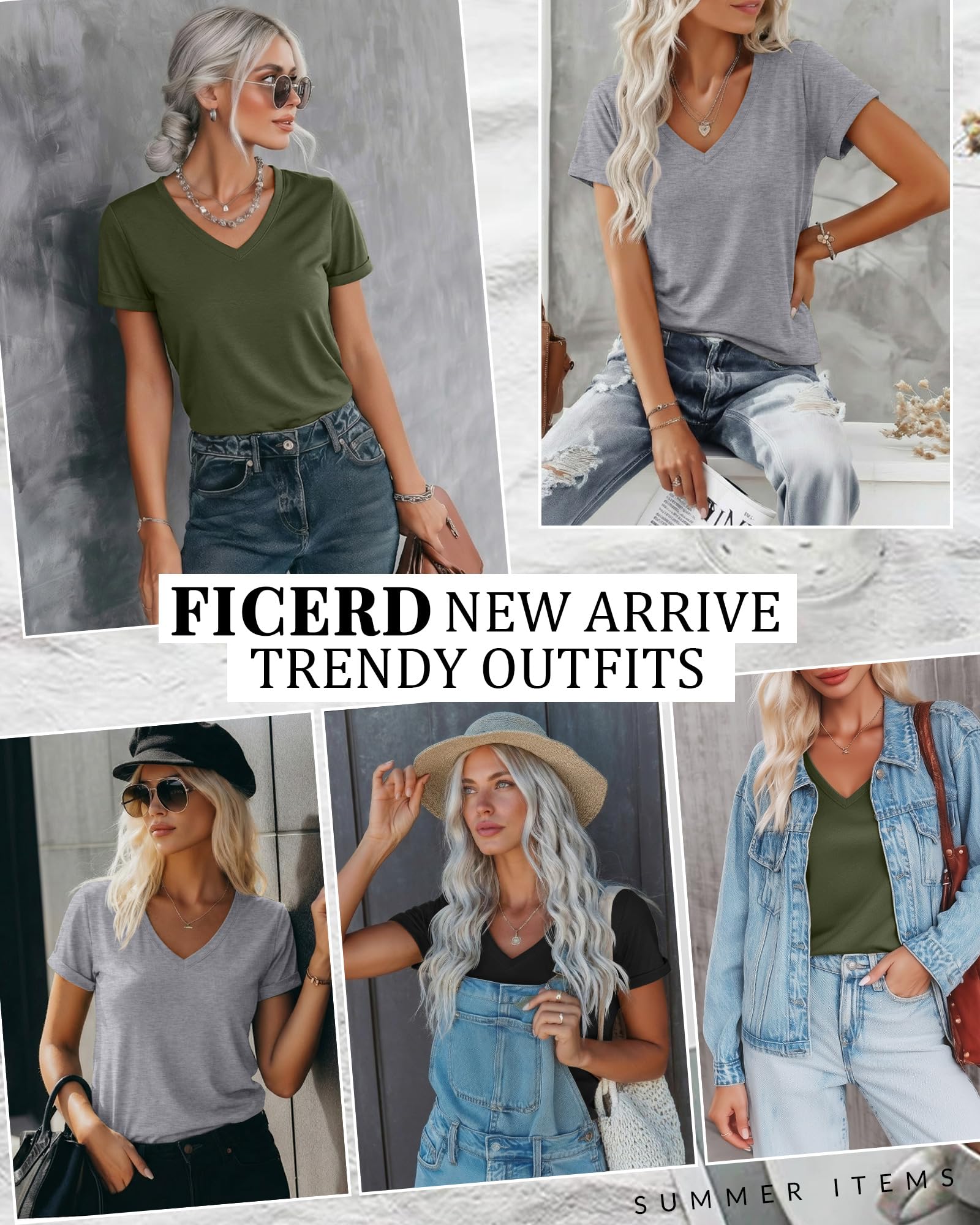 Ficerd Moda›Mujer›Ropa›Camisetas, Tops y Blusas›Camisetas