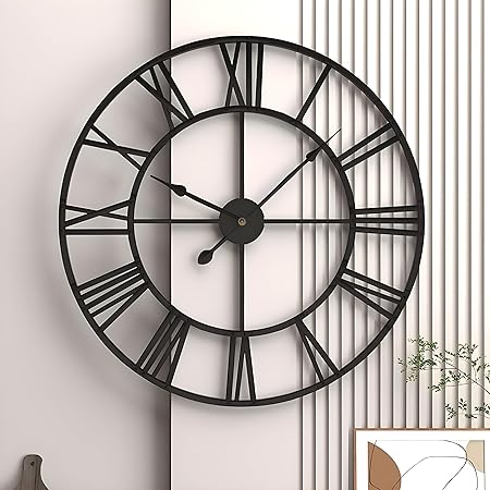 GUDEMAY Mute Retro Wall Clock