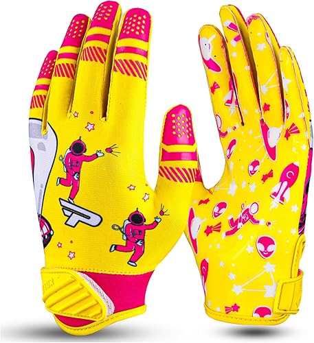 Miniatura 2 de PLAYEUR Alien Grip Infinite Pro Edition Football Gloves Endless Game  GripPro Tech for Adult, Kids & Youth Football Gloves, No Peel, Ever Tacky  A