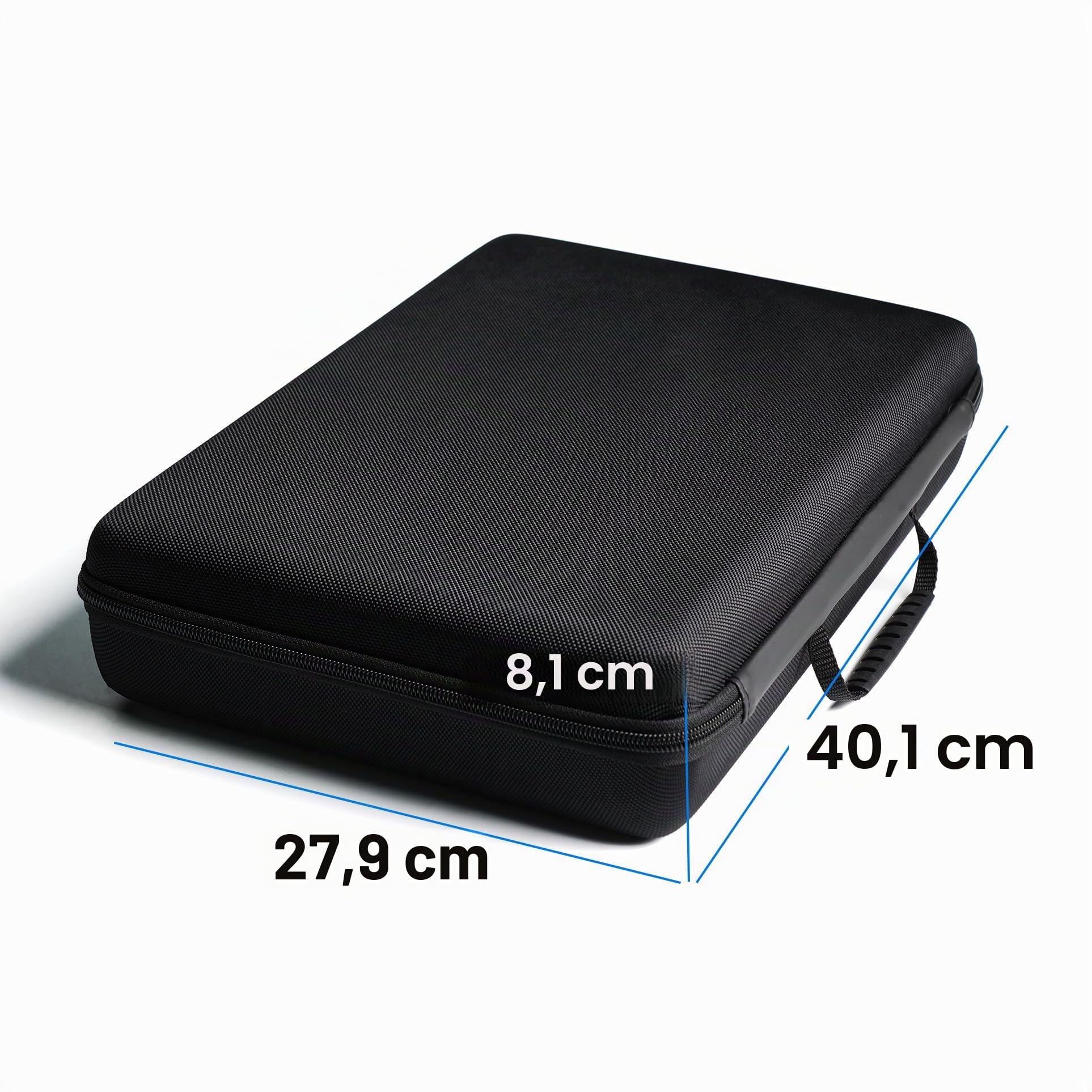Mallette rigide de voyage et de rangement, boîte de rangement pour montres pour présentation et organisation (18 compartiments rembourrés)