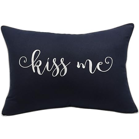 navy oblong cushion