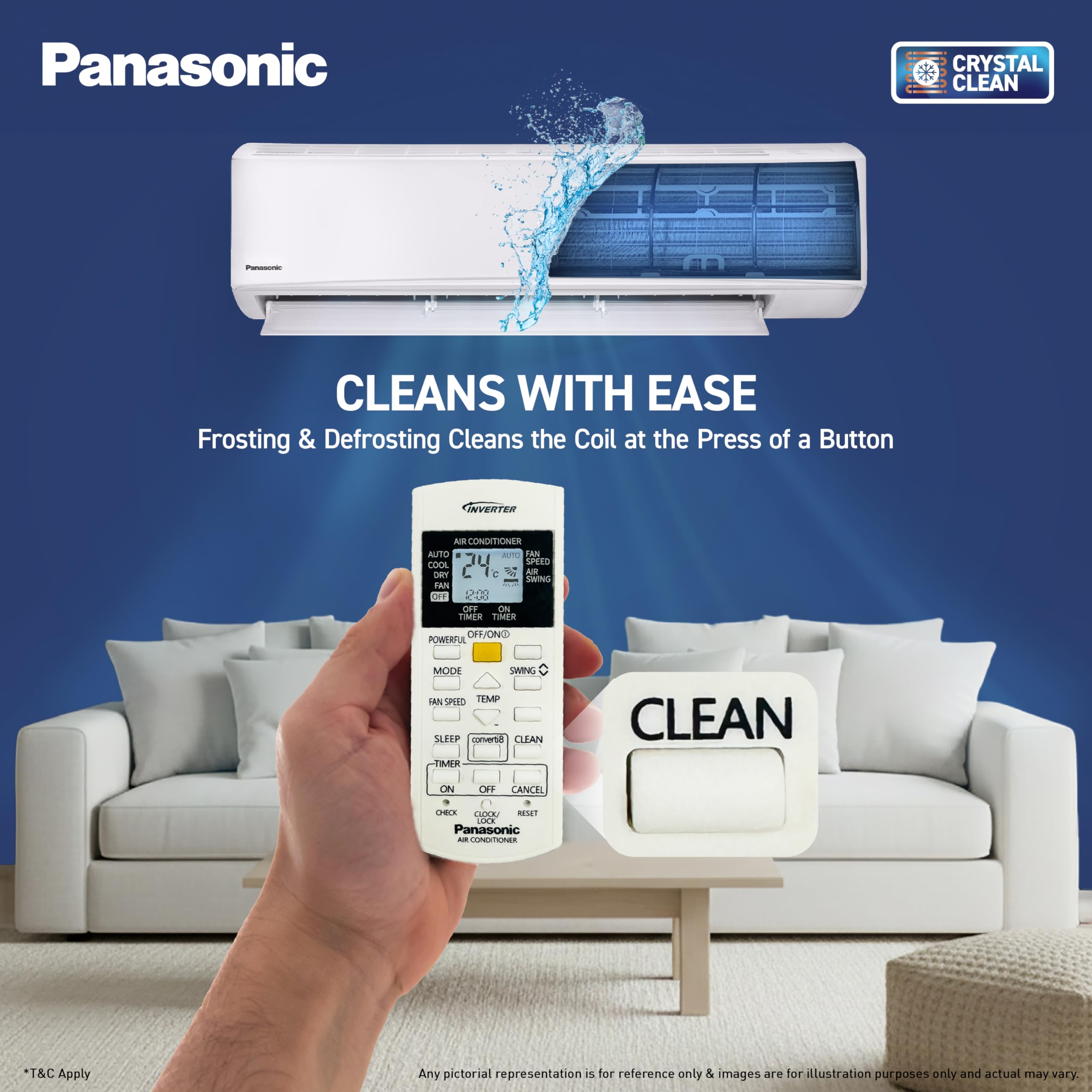 Panasonic 1.5 Ton Split AC - Smart Cooling -5