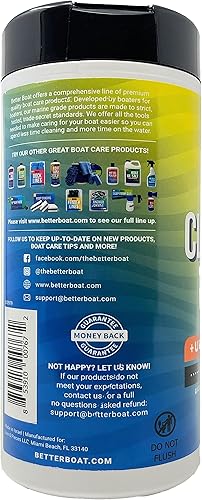 Miniatura 5 de Toallitas limpiadoras para barcos con protección UV, limpiador de vinilo y protector de cuero para automóvil, limpiador de asiento de barco marino y