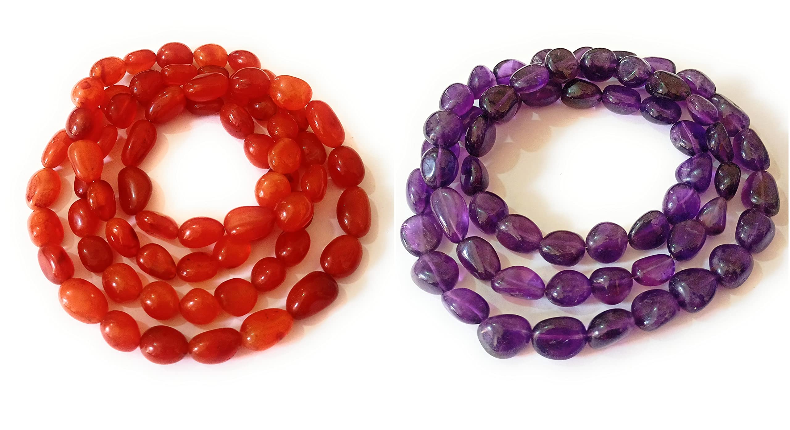 Améthyste violette et cornaline en perles baroques pour sublimer vos tenues bohèmes chic