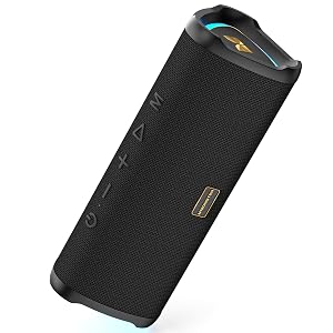 Monster Prism Portable Bluetooth Speaker Wireless Speakers with 20W Stereo Sound IPX6 Waterproof 24H Playtime Bluetooth 6 0