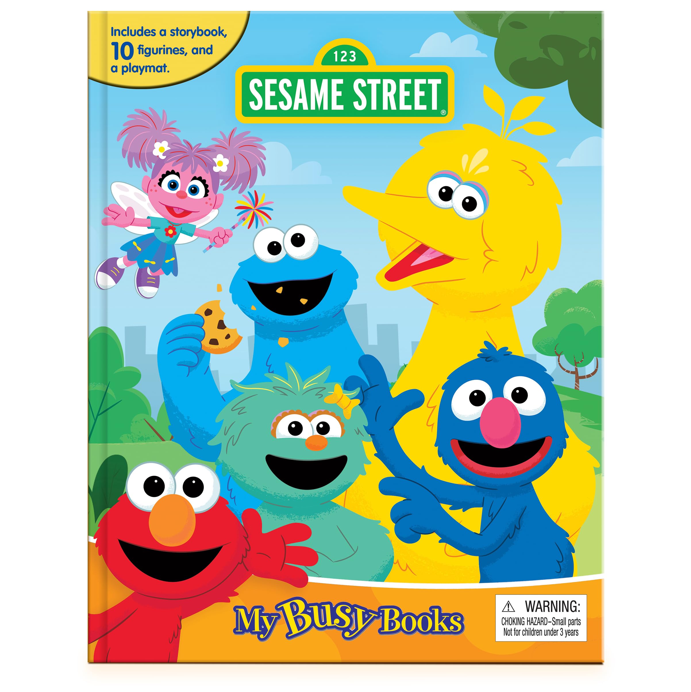 Sesame Street Fun with Friends My Busy Books - Storybook, 10 figurines, playmat