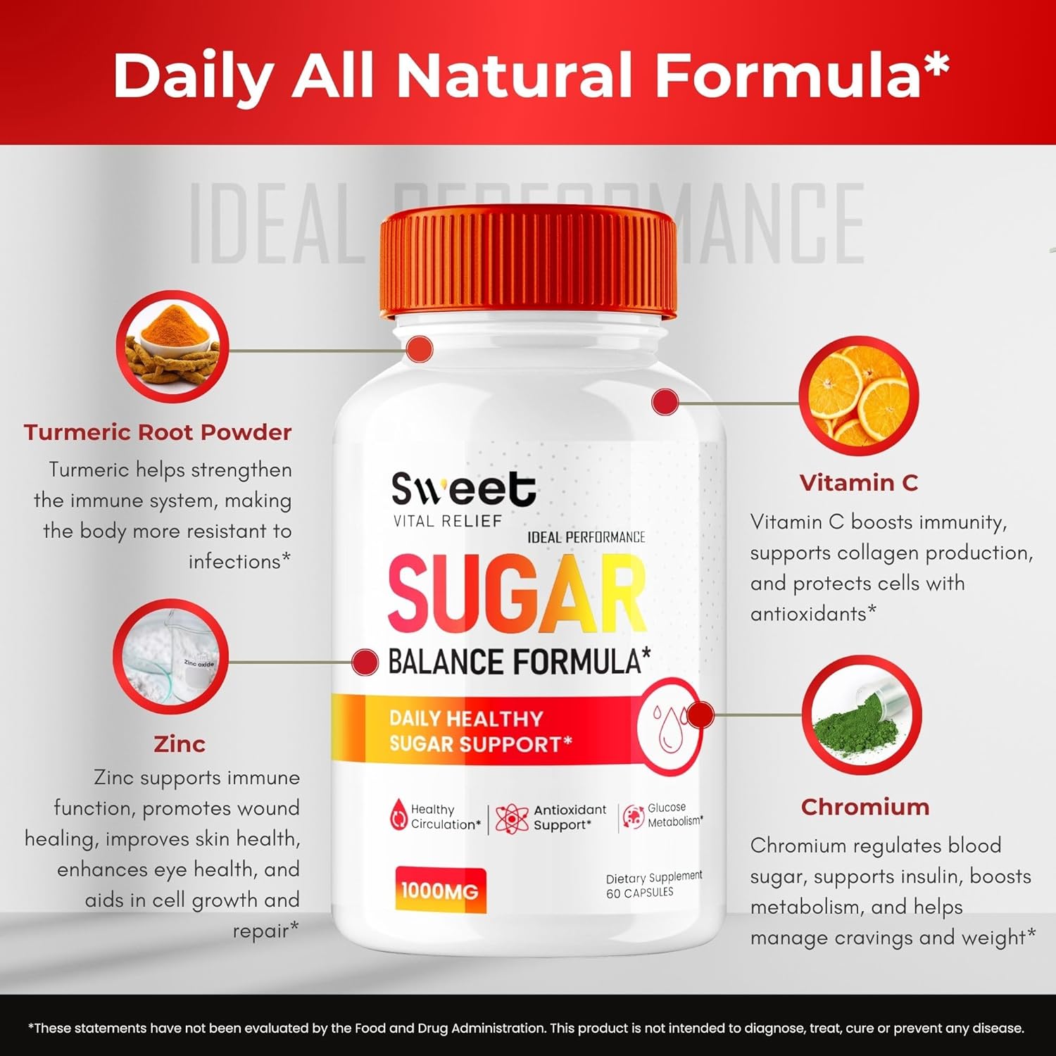 Sweet Vital Relief Blood Balance Formula, Official Sweet Vital Relief Blood Formula Support Supplement Pills, Premium Formula Healthy Circulation & Stable Levels SweetVitalRelief Reviews (60 Capsules)