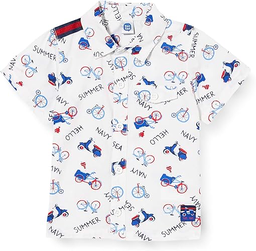 Tuc Tuc Baby,Clothing,Baby Boys 0-24m,Tops,Button-Down & Dress Shirts Tuc Tuc White Printed POPLIN Shirt for BOY SEA Riders