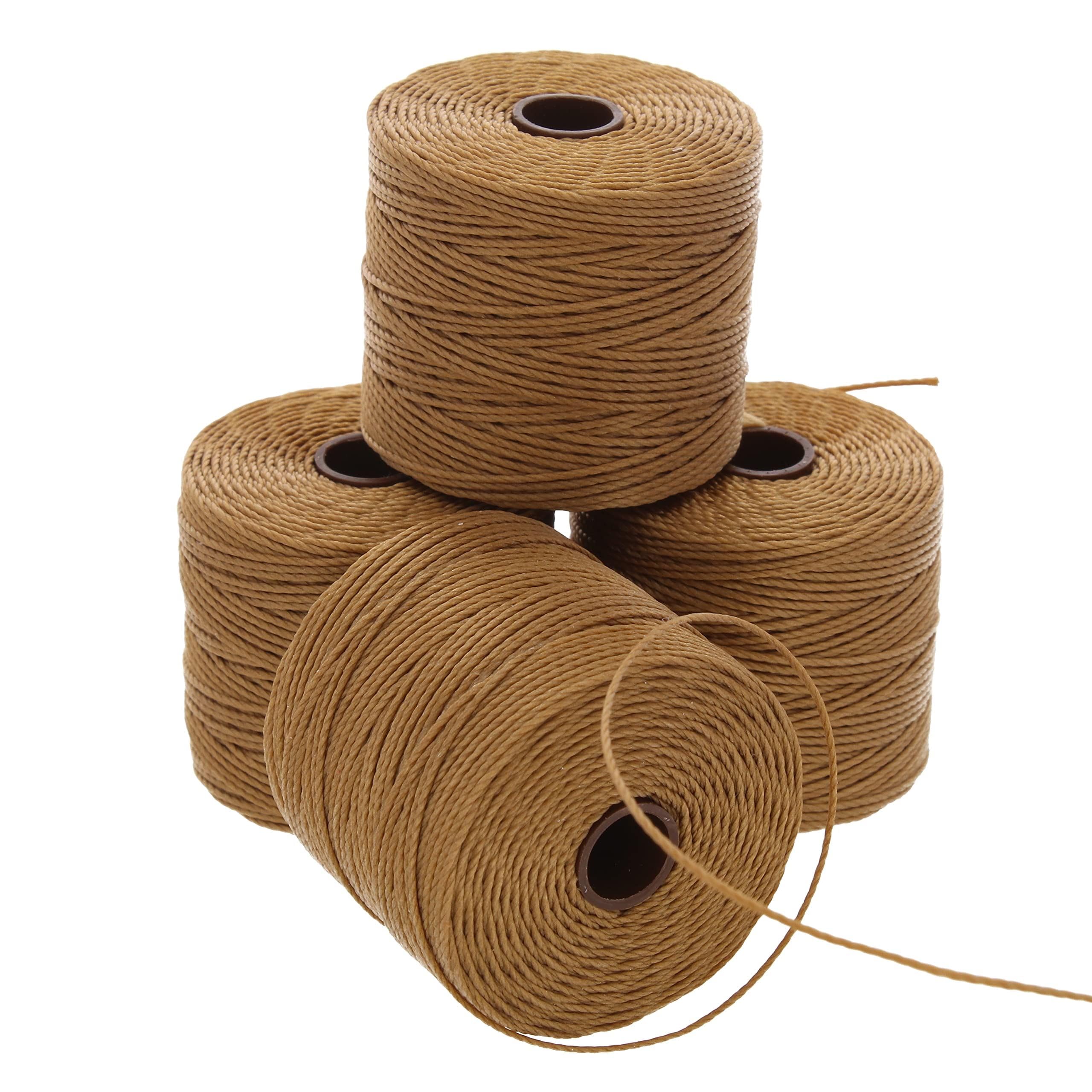 Cordon S-Lon #18 brun foncé The Beadsmith tube 4 bobines de 70m