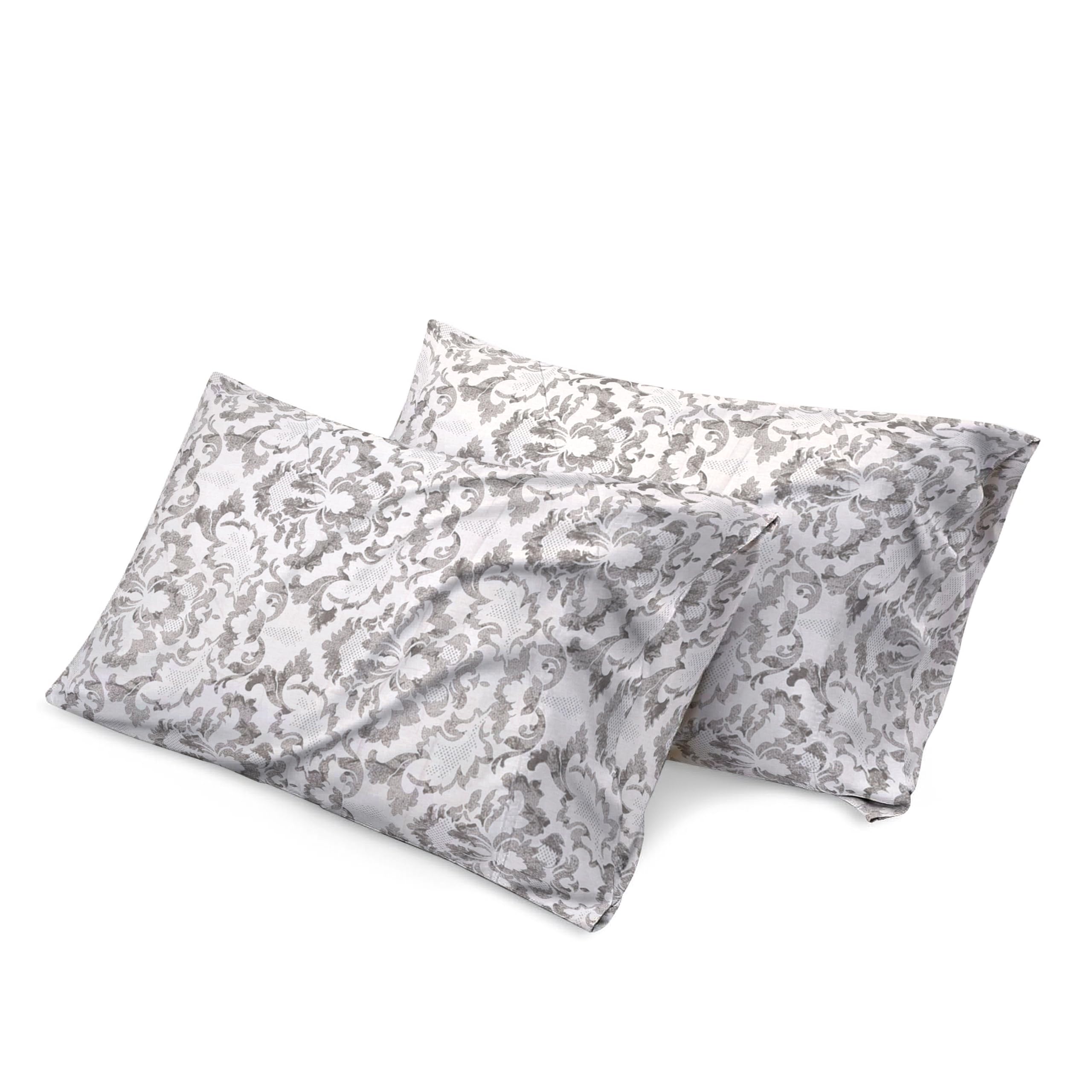 Printed 100% Egyptian Cotton Pillowcases Pack of 2-400TC - Ultra Soft