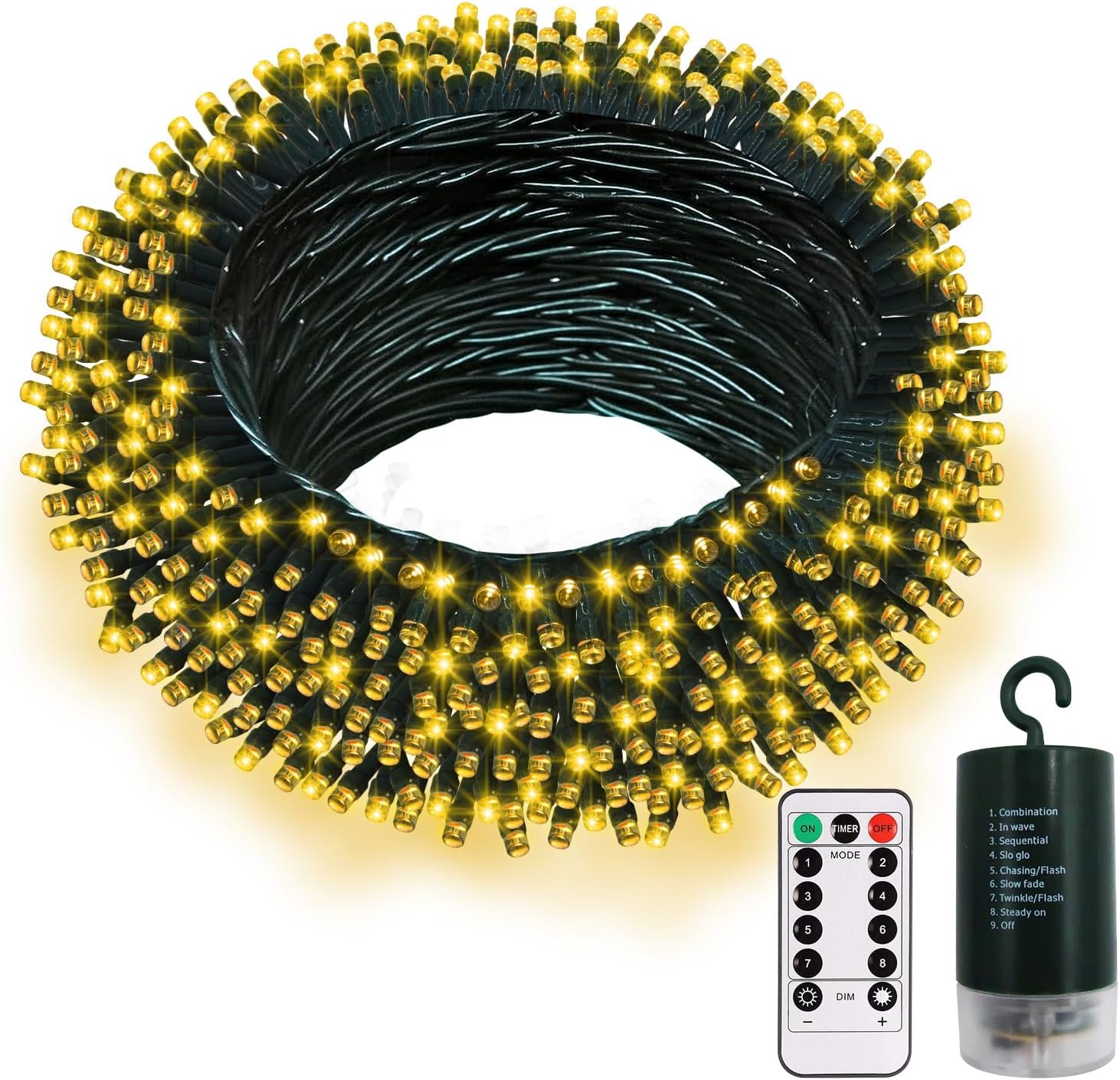 Battery Operated String Lights, 66ft 200 LED Battery String Lights with ...