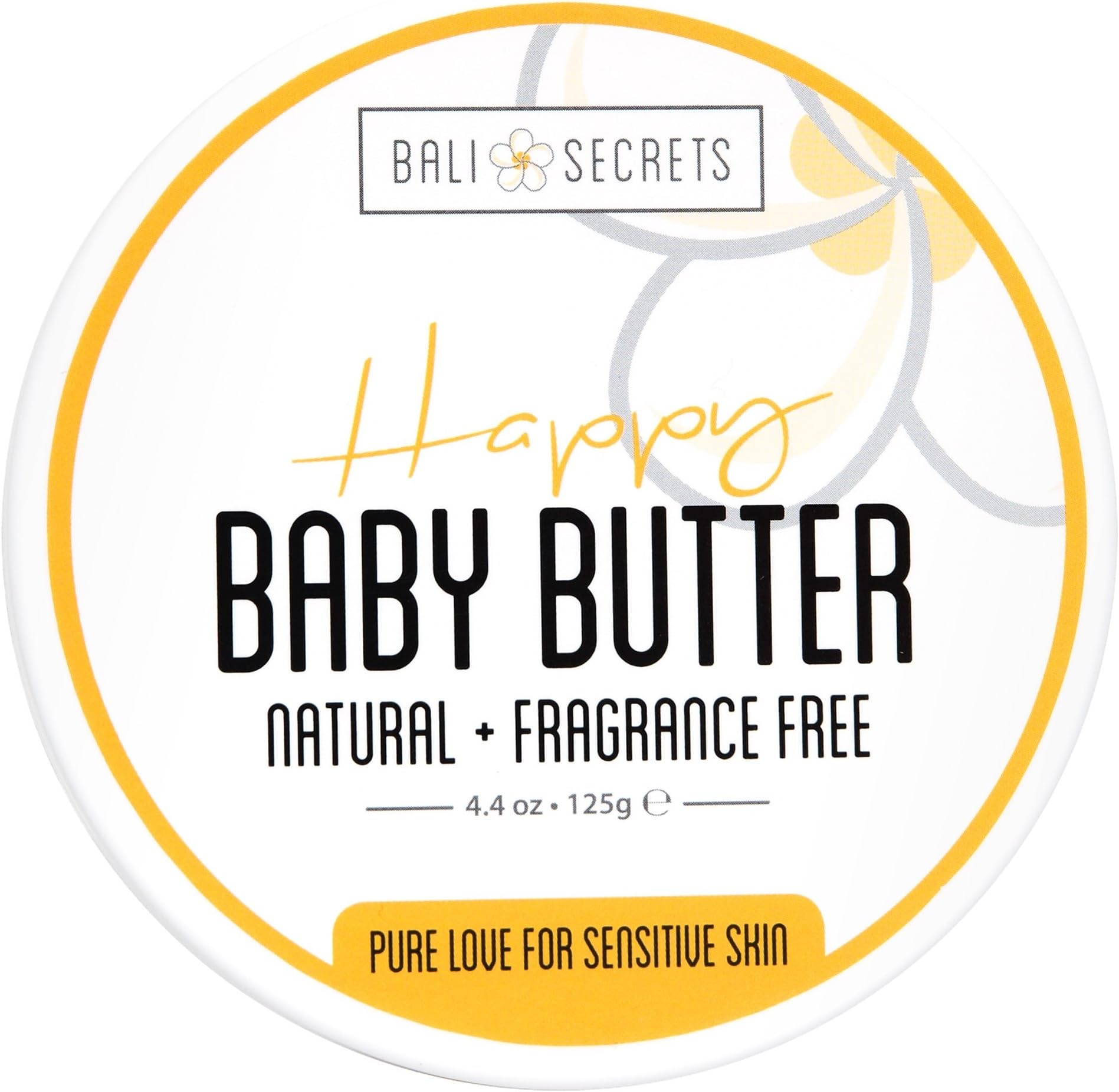 Happy Body Butter - For Mama & Baby - All Natural & Vegan - Fragrance-Free - Reduce Stretch Marks & Cellulite - Soothes Diaper Rash - Calms Irritated Skin - Pure Skin Love