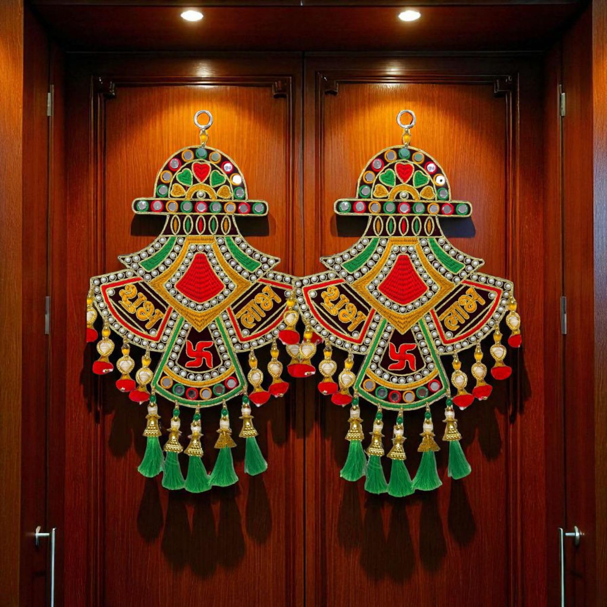 Gujrati Elephant Wall Hanging - Traditional Home Decor -10 Gujrati Elephant Wall Hanging - Traditional Home Decor -10