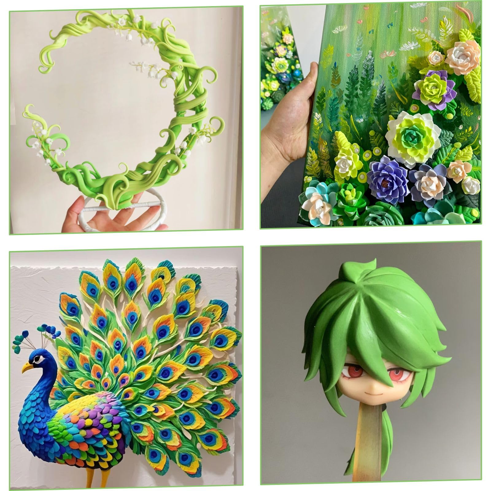 Arcilla ligera, arcilla de secado al aire, ultraligera y suave, segura y no tóxica, moldeable y flexible, arcilla de modelado para figuras de anime, esculpir, moldear, manualidades creativas