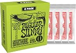 Ernie Ball Regular Slinky Nickel Wound Electric Guitar Strings 4 Pack - 10-46 Gauge (P02421)