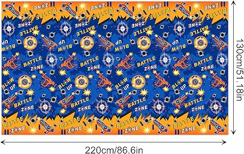 Miniatura 45 de CC HOME 1 pieza de mantel de plástico para fiesta de los 90 de 54 x 87 pulgadas de largo, mantel vintage retro de los 90 de hip hop, tema de 1990