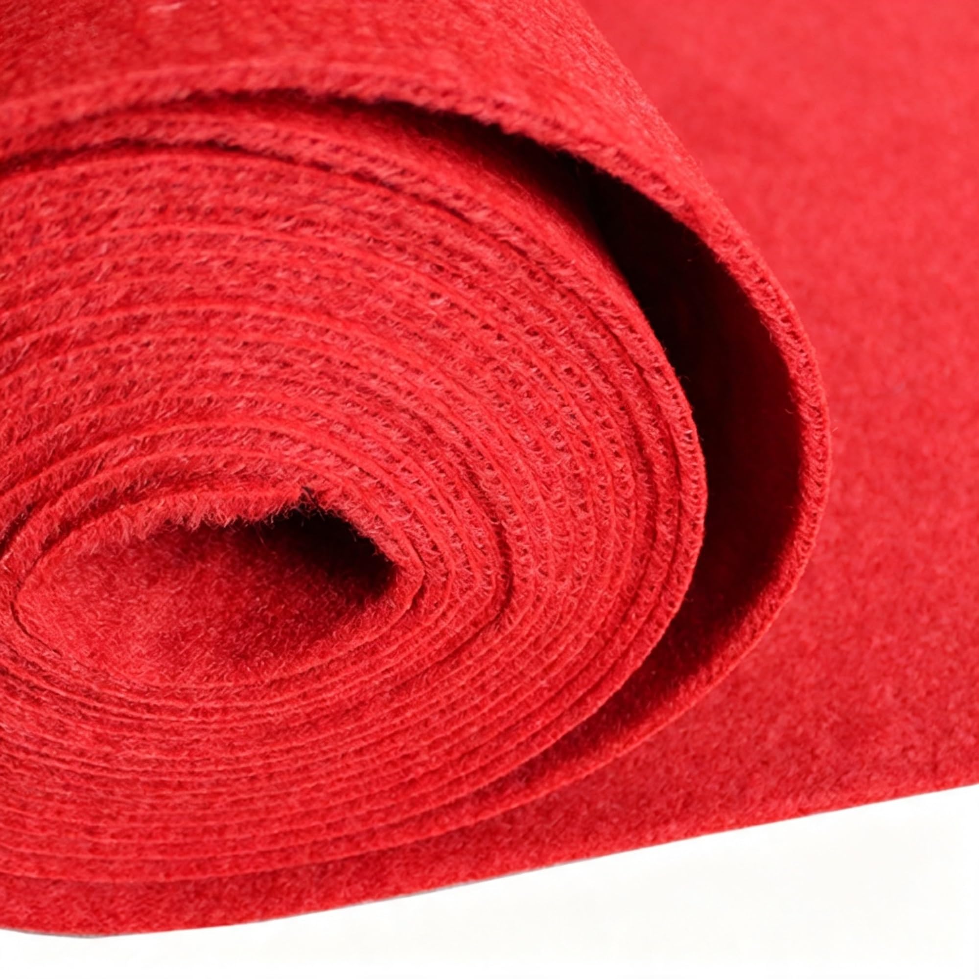 Roter Hochzeitsläufer Teppich Party Deko rutschfest Gangläufer | Weicher wiederverwendbar pflegeleicht Perfekt für Hochzeit Geburtstag Empfang & Flur(1.2x30m)