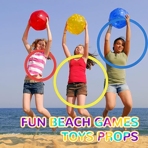 Miniatura 5 de Libima Juego de 12 anillos de carrera de obstáculos de 16 pulgadas, 28 pulgadas, juguetes de plástico para ejercicio, aros a granel para