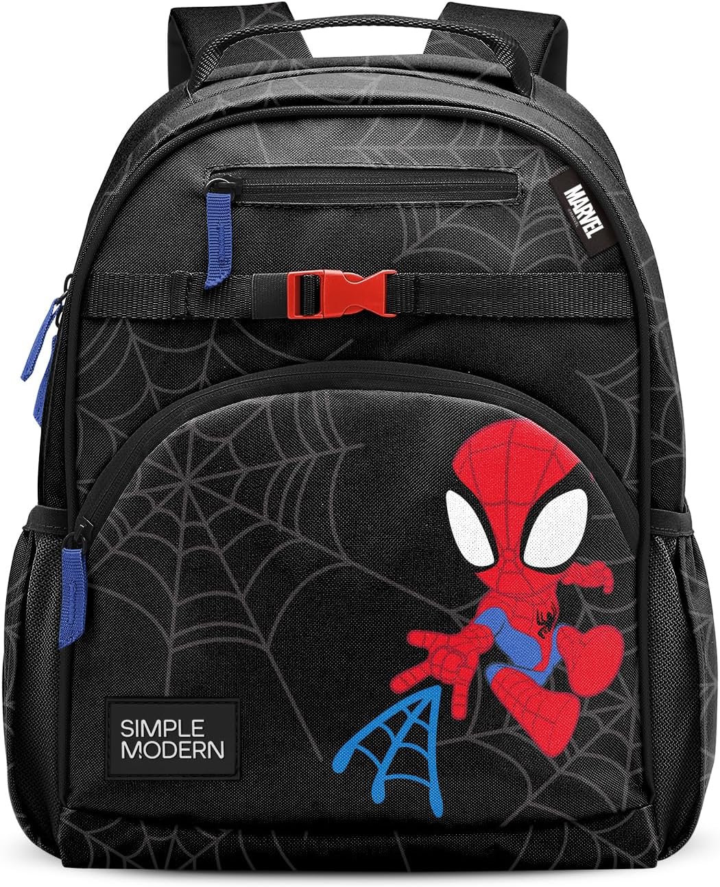 Medium Marvel Toddler Backpack for School Girls and Boys | Kindergarten Elementary Kids Backpack | Fletcher Collection | Kids - 15" tall | Spidey Kid