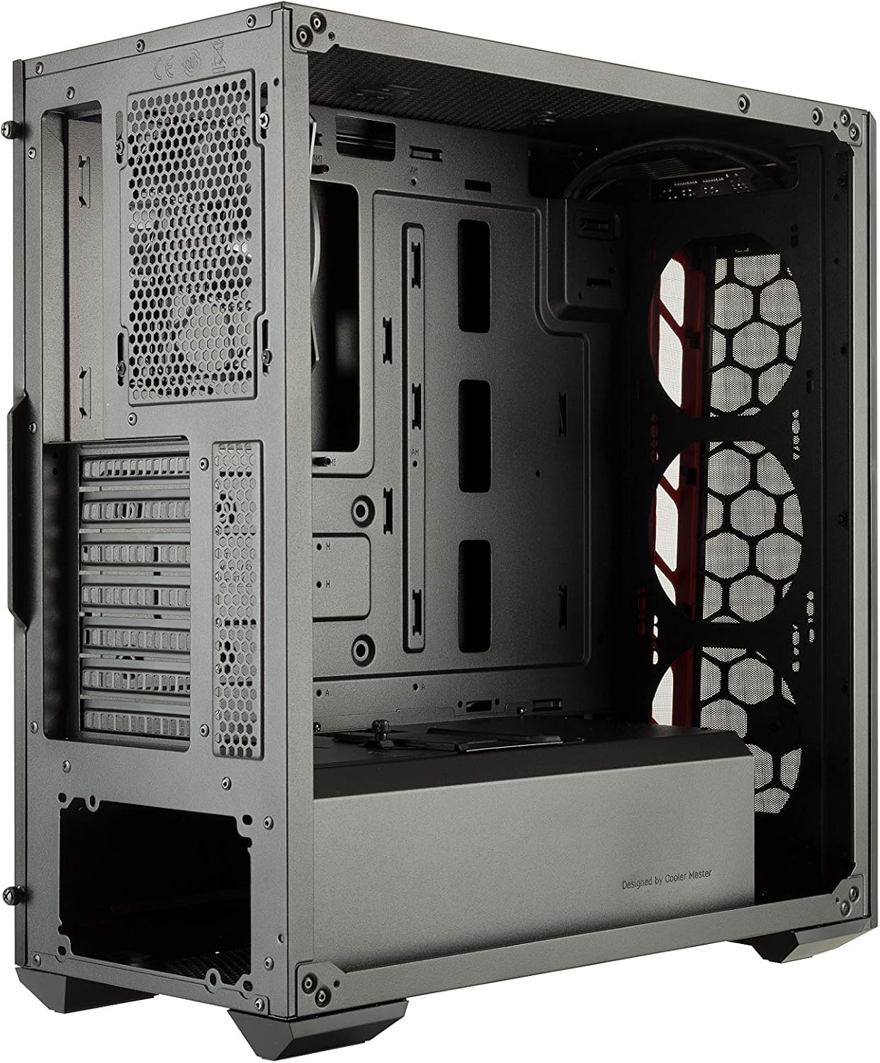 Best Cyber Deals 🔥 Cooler Master MasterBox MB511 ATX Mid-Tower with Front Mesh Ventilation, Front Side Red Accent Mesh Intake & Transparent Acrylic Side Panel , Black Creative Product Cooler Master MasterBox MB511 ATX Mid-Tower with Front Mesh Ventilation, Front Side Red Accent Mesh Intake & Transparent Acrylic Side Panel , Black