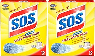 S.O.S-10002, Steel Wool Soap Pads, 10 Ct (Pack of 2)