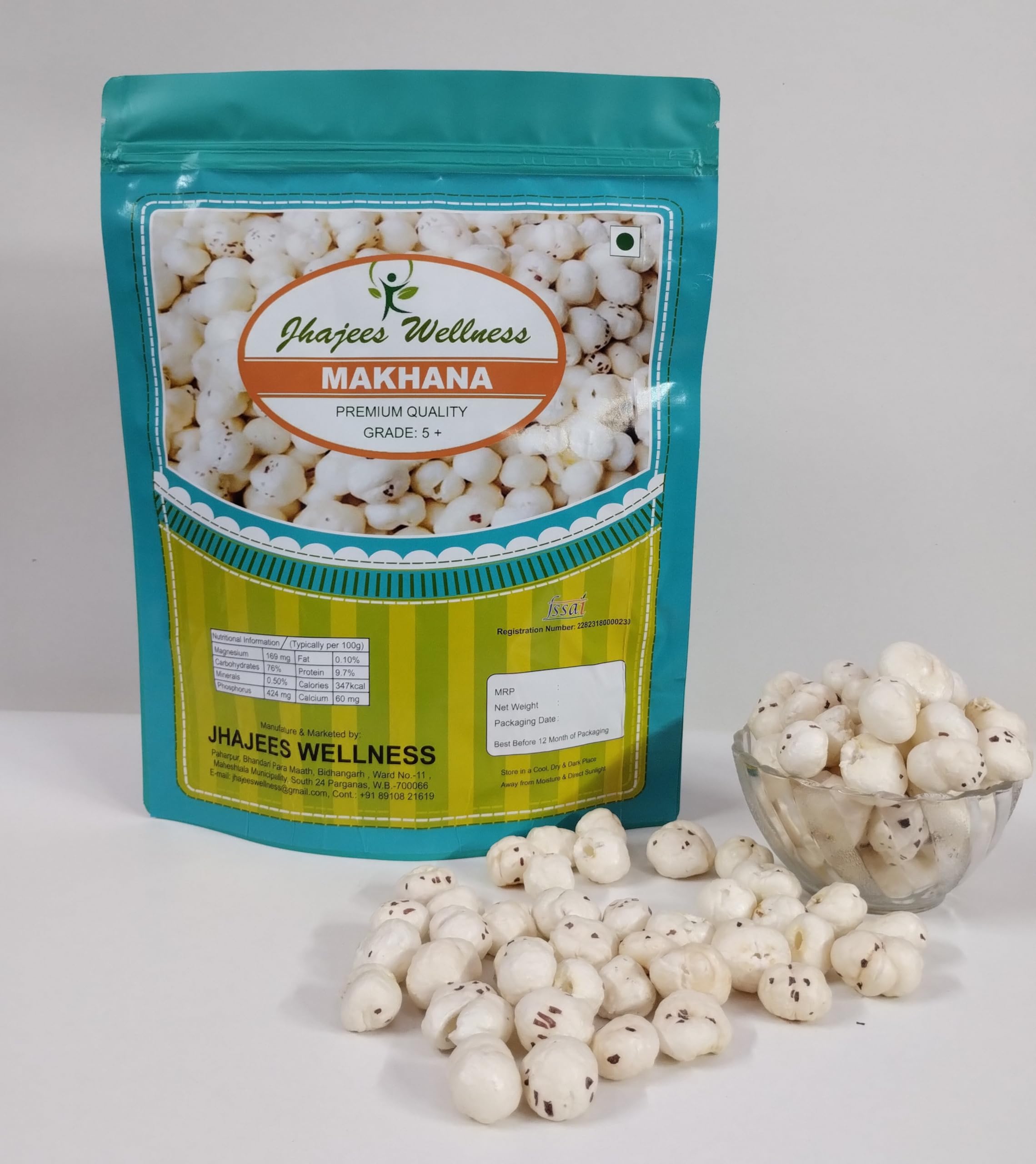 HANDPICKED QUALITY FINEST GRADE, BIGGER CHUNKS Jhajees Wellness Foxnuts (Phool Makhana) | Premium Lotus Seeds 100GM (B0D7S29751) Amazon Price History, Amazon Price Tracker
