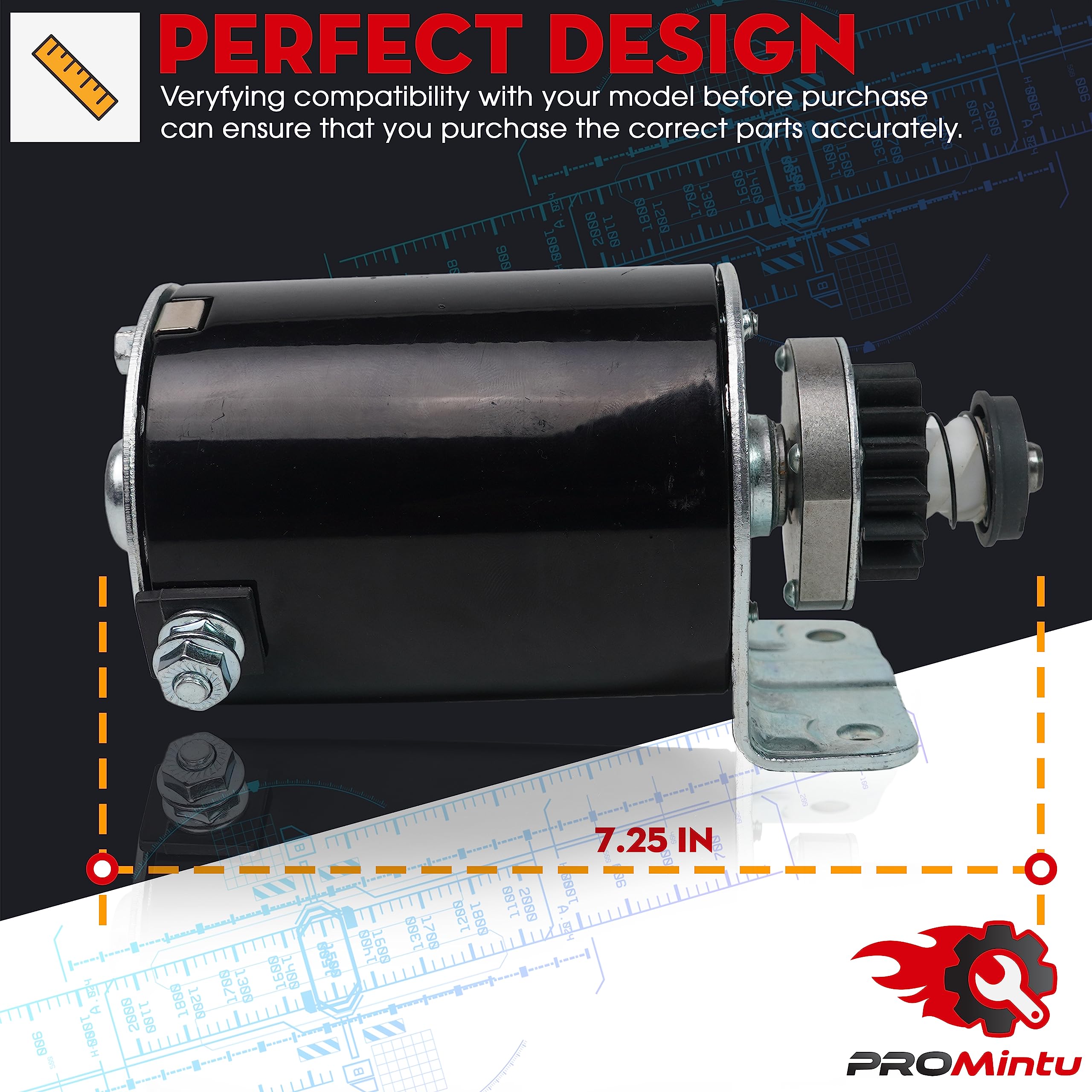 Motor de arranque de 16 dientes sustituye a Craftsman LT1000 LT3000 LT4000 LT2500 GT5000 tractor cortacésped con motor Briggs Stratton Intek OHV 16HP 17HP 18HP 19HP 20HP 21HP 22HP 23HP 24HP 26Hp