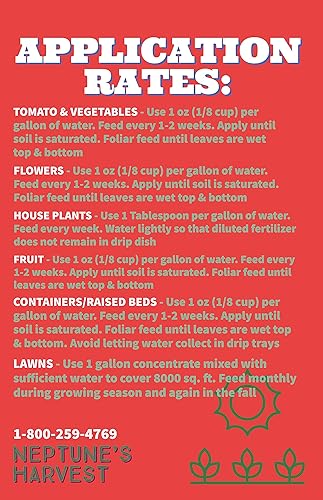 Miniatura 10 de Neptune's Harvest Fertilizante orgánico hidrolizado para peces y algas marinas 36 onzas