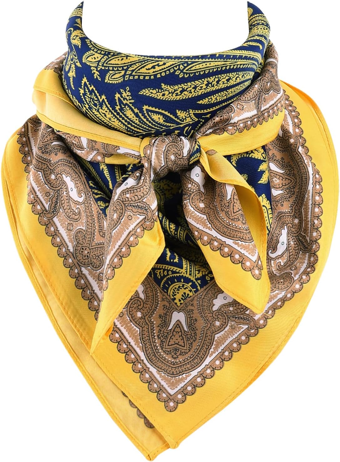 GERINLY Mens Wild Rag Polyester, Large Western Bandana 35 Inch, Fashion Cowboy Scarfs