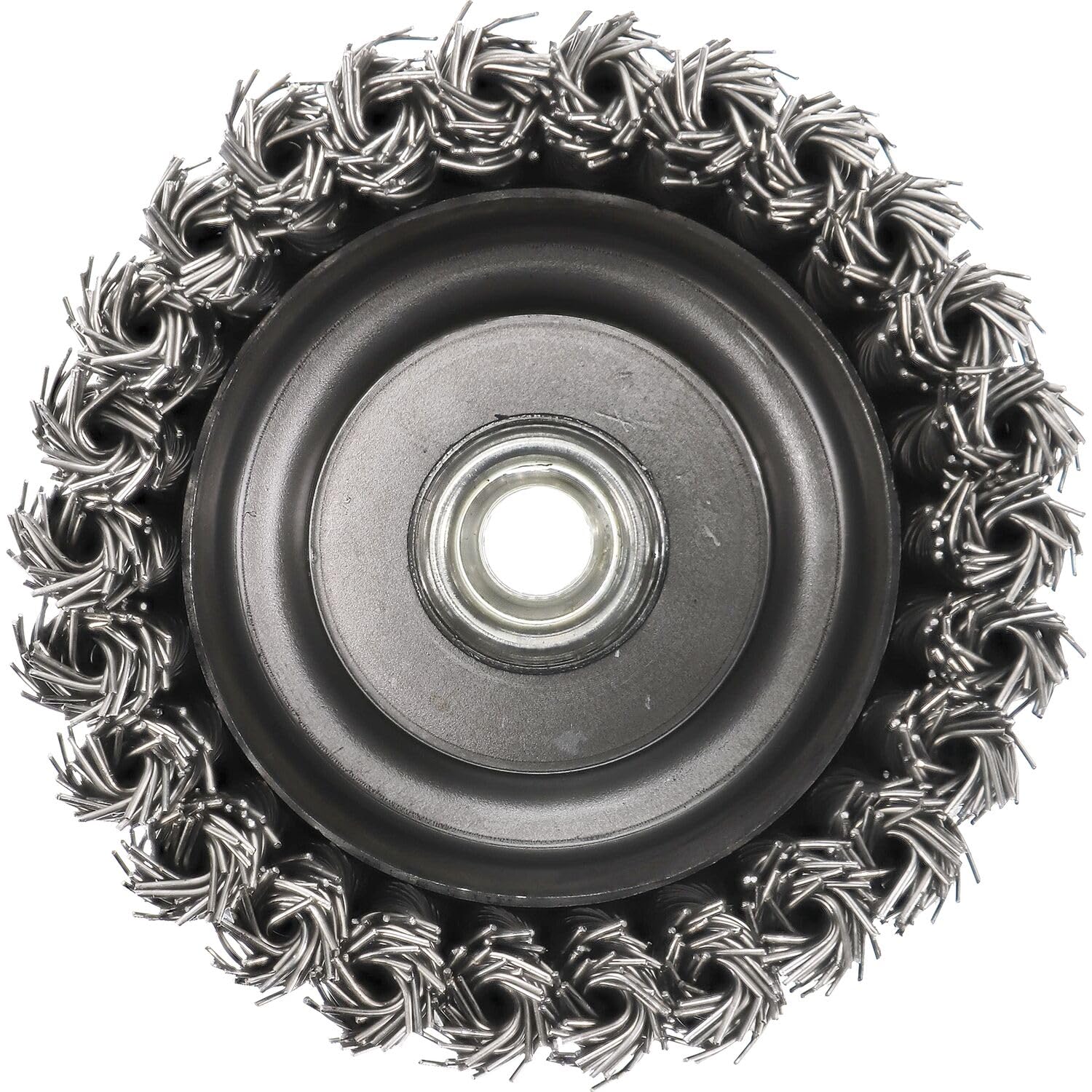 Osborn 0002608184 - Cepillo taza acero de alambre trenzado con tuerca M14 y filamento Ø 0.80 mm (100x(25+25))