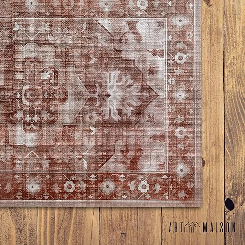 Miniatura 3 de Art Maison Alfombra de cocina de 1.5 x 3.5 pies, resistente a las manchas, sin desprendimientos, impermeable, antideslizante, apta para familias y