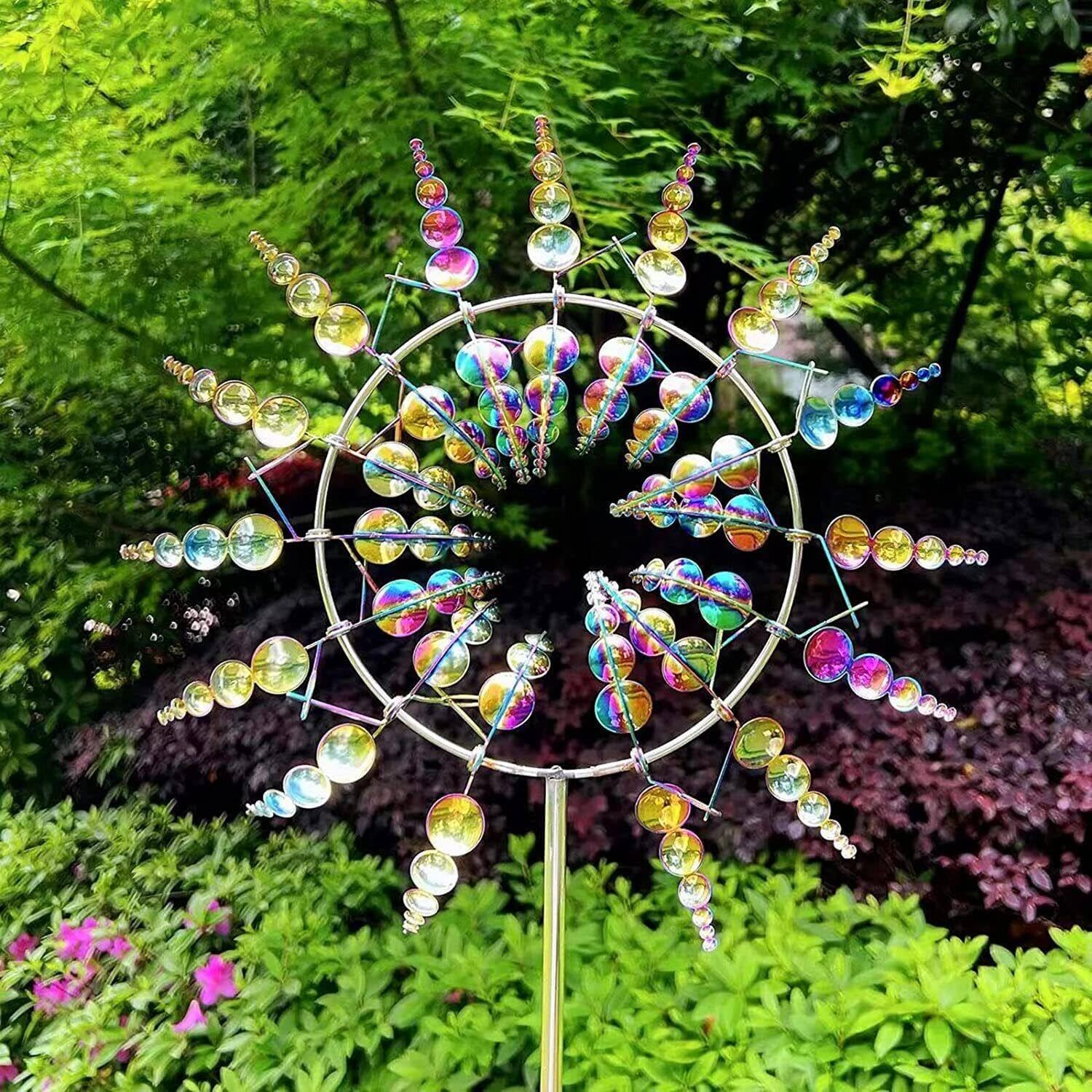 Morejieka 3D Magical Wind Kinetic Metel Sculpture Spinner, Metal Windmill, Lawn Solar Wind Spinners For Garden Landscape Yard Morejieka 3D Magical Wind Kinetic Metel Sculpture Spinner, Metal Windmill, Lawn Solar Wind Spinners For Garden Landscape Yard