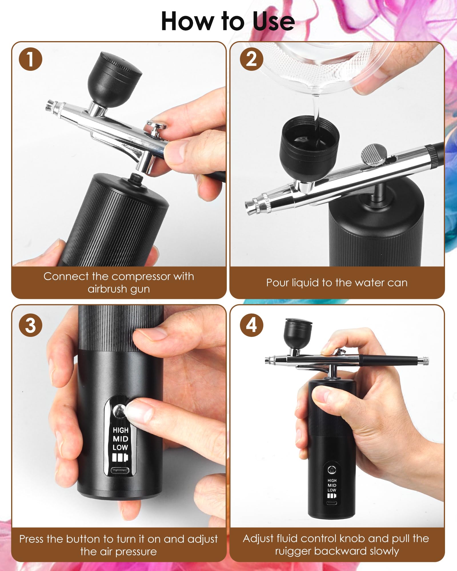 ネイル　エアーコンプレッサー　エアブラシ sanpouyosi-store_246824-01