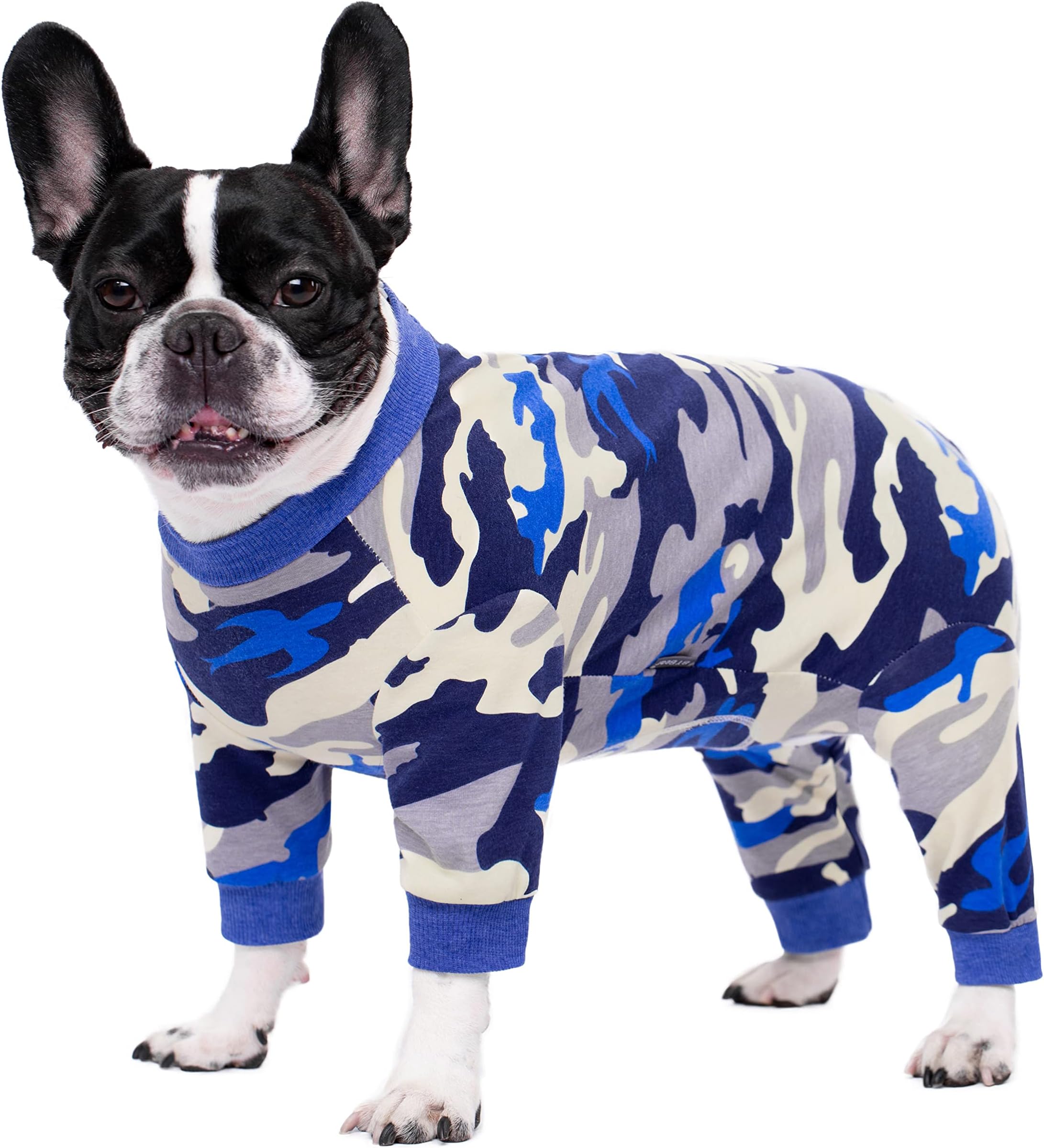 AITOLIDog Surgery Recovery Suit, Dog Onesie for Surgery Female Male Dogs, Dogs Pajamas Long Sleeve, Small Dogs Onesie, Abdominal Wound Bandages Surgical Suit, Cat Recovery Suit for Shedding Skin Disease