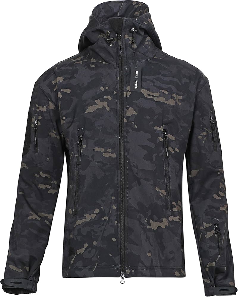 Amazon | ［HEAT VOICE］ソフトシェルジャケット 防寒対策 防水・撥