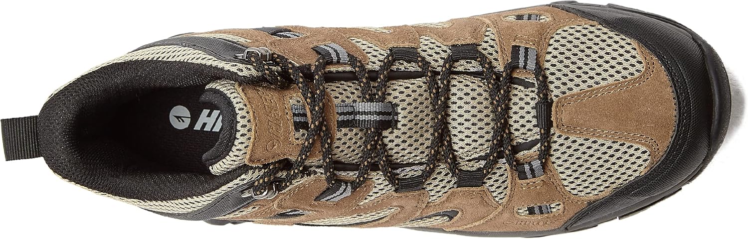 HI-TEC Ravus Mid Hiking Boots for Men, Lightweight Breathable Outdoor Trekking Shoes : Sports & Outdoors