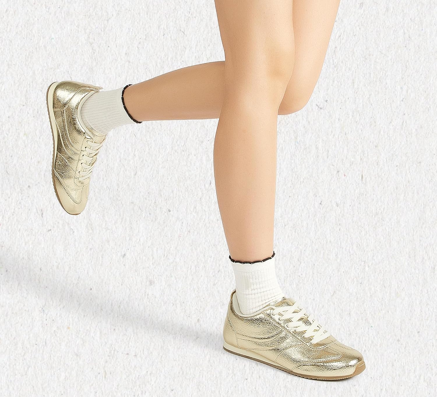 LUCKY STEP Women's Fashion Sneakers Low Profile Trending Lightweight Comfortable Casual Walking Workout Retro Athletic Low Top Tennis Shoes - Image 8